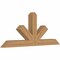 Ekena Millwork Saratoga Timber Gable Bracket, Western Red Cedar, 72"W x 30"H x 5 1/2"D x 5 1/2"F, 10/12 Pitch GBW072X30X0606SAR00SWR - alternate 3